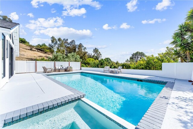 29951 Morongo Pl, Laguna Niguel, CA 92677 - view of pool featuring a patio area and a pool with connected hot tub
