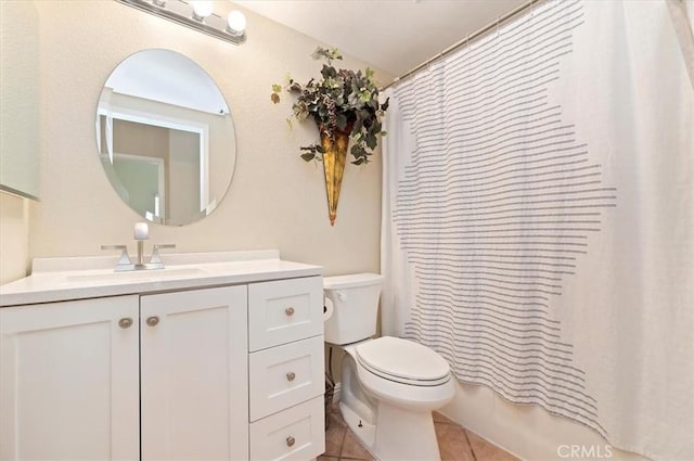 22523 White Sage St, Corona, CA 92883 - bathroom featuring toilet, vanity, and tile patterned flooring