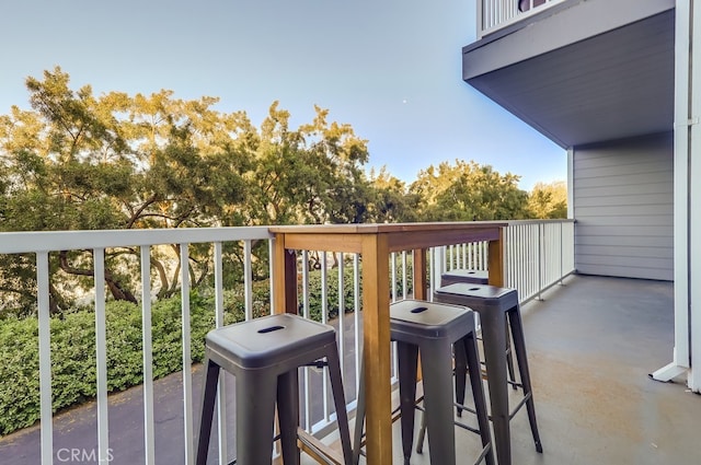 view of balcony