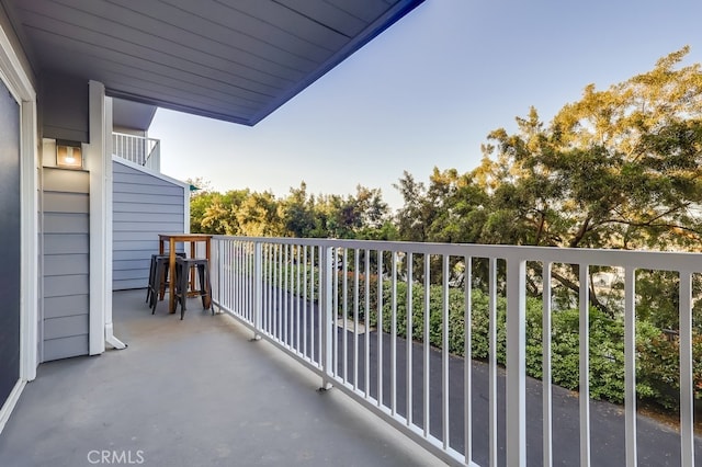 view of balcony