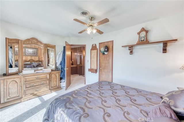 bedroom with carpet
