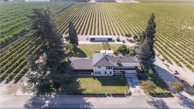 overview of rural landscape featuring large plots for crops