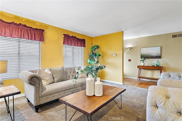 20672 Chaucer Ln, Huntington Beach, CA 92646 - living room with baseboards and wood finished floors