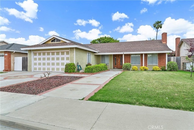 20672 Chaucer Ln, Huntington Beach, CA 92646 - single story home featuring an attached garage, driveway, and brick siding