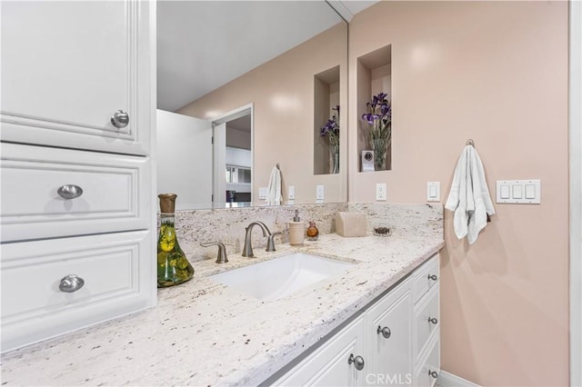 bathroom with vanity