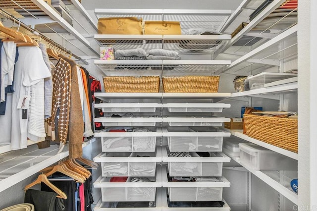 view of storage area