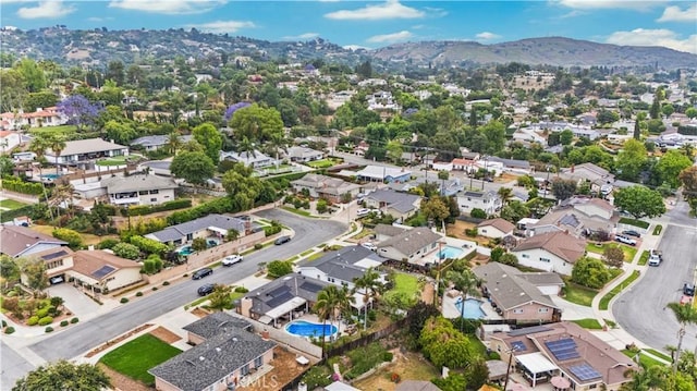 340 Terry Way, La Habra, CA 90631 - aerial overview of property's location featuring nearby suburban area and mountains