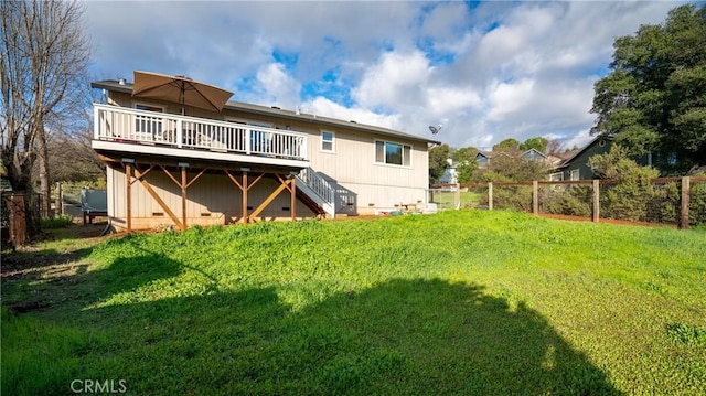 18863 Stonegate Rd, Hidden Valley Lake, CA 95467 - rear view of property with a deck and stairs