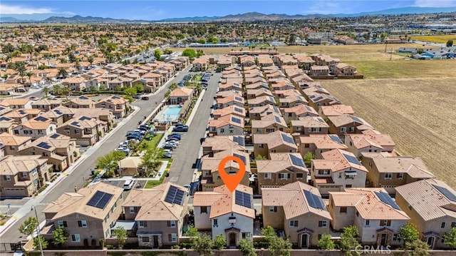 148 Camden Ct, Perris, CA 92571 - aerial perspective of suburban area featuring a mountain backdrop