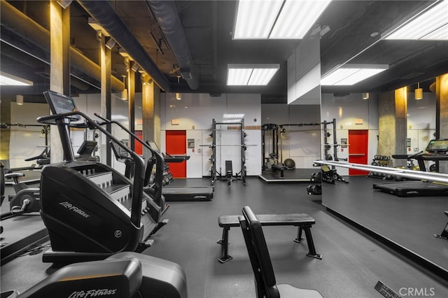 view of exercise room