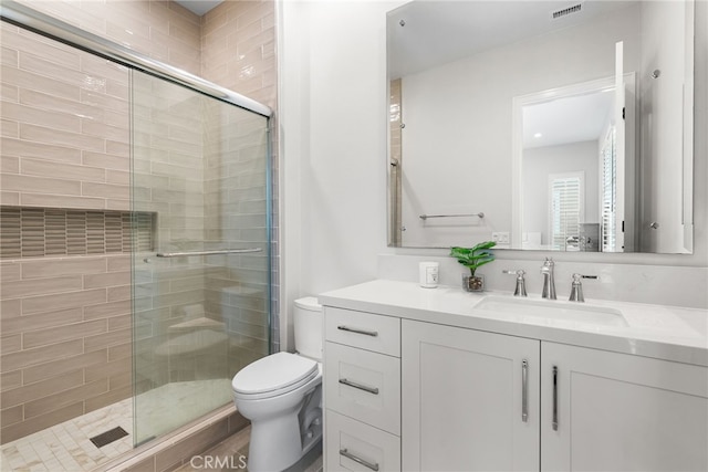 244 Coal Mine, Irvine, CA 92602 - bathroom with toilet, vanity, and a shower stall
