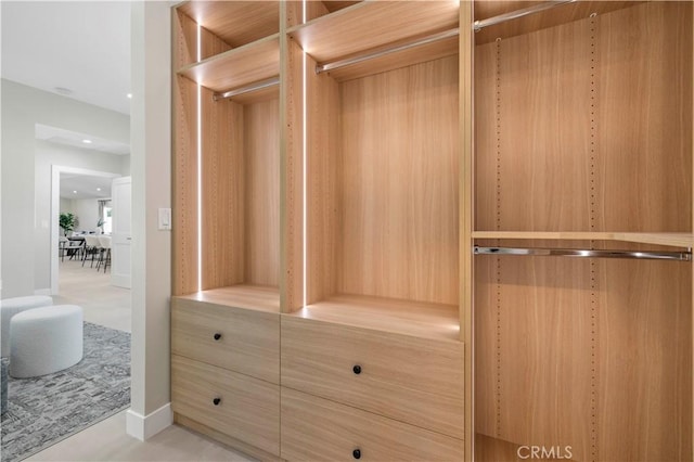 closet featuring a sauna