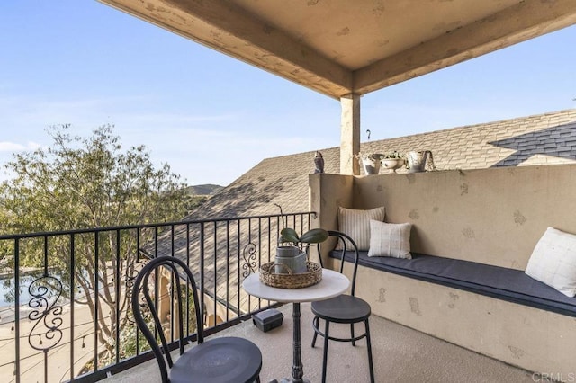 view of balcony