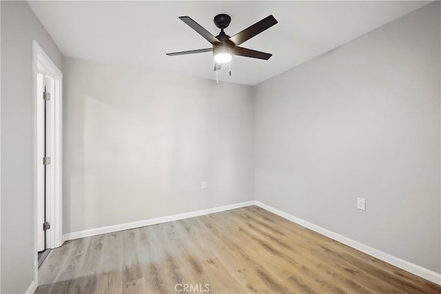 43820 Beech Ave, Lancaster, CA 93534 - empty room featuring wood finished floors, ceiling fan, and baseboards