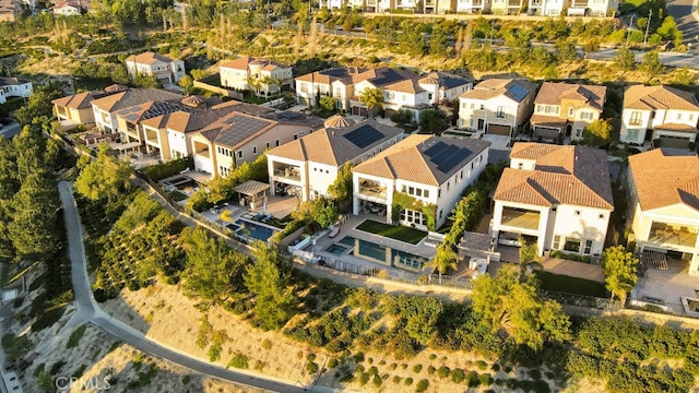 aerial perspective of suburban area