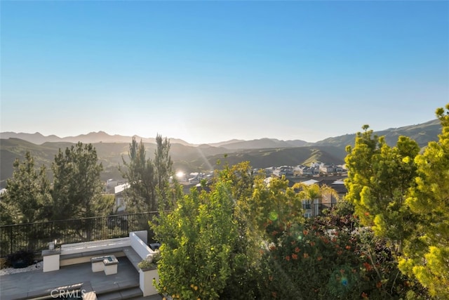 view of mountain background