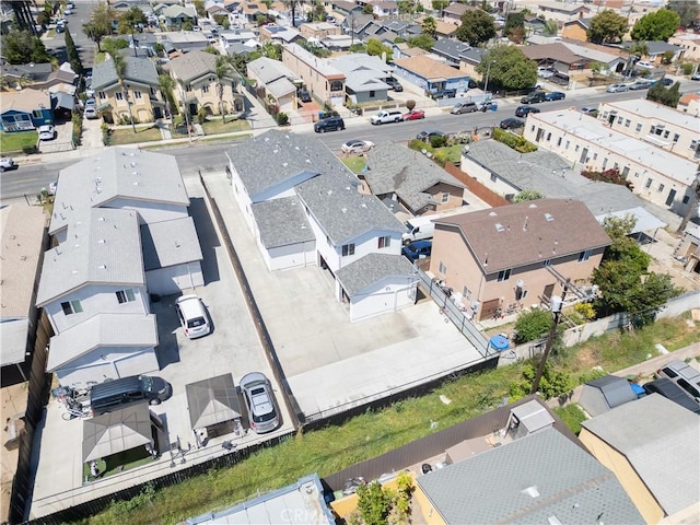 aerial view of residential area