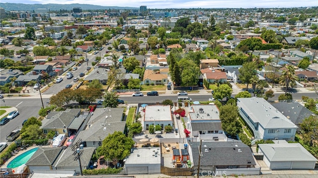 aerial perspective of suburban area