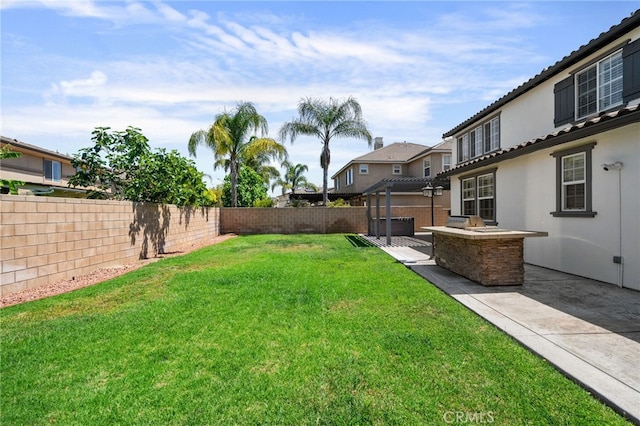 14538 Eagle River Rd, Eastvale, CA 92880 - view of yard with a patio area and a pergola