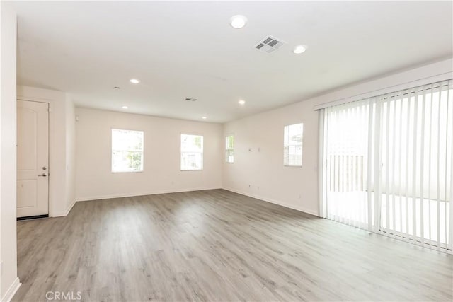 7460 Jersey St, Chino, CA 91708 - unfurnished room featuring recessed lighting, light wood-style flooring, and baseboards