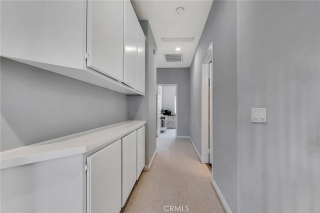 587 Fenwick Way Unit B, Simi Valley, CA 93065 - corridor featuring baseboards and light colored carpet