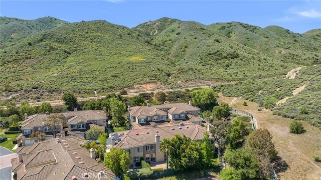 587 Fenwick Way Unit B, Simi Valley, CA 93065 - aerial view of property's location with a mountain backdrop