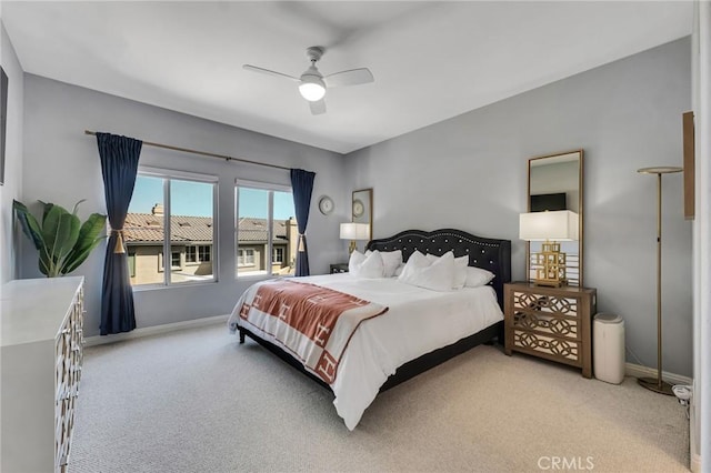 587 Fenwick Way Unit B, Simi Valley, CA 93065 - bedroom with carpet, baseboards, and ceiling fan