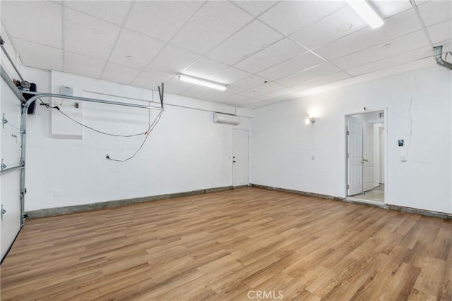garage with baseboards