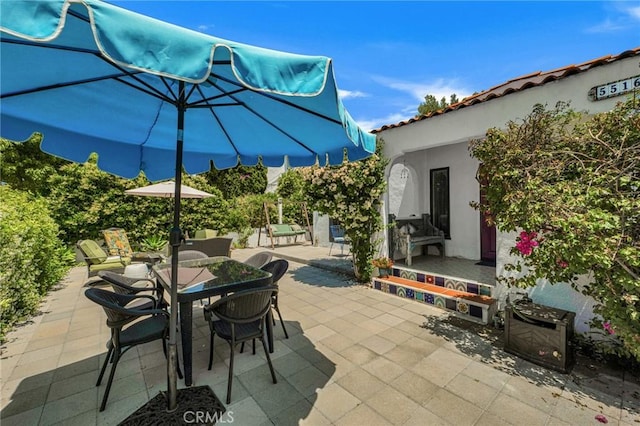 view of patio / terrace with outdoor dining space