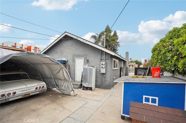view of property exterior featuring stucco siding