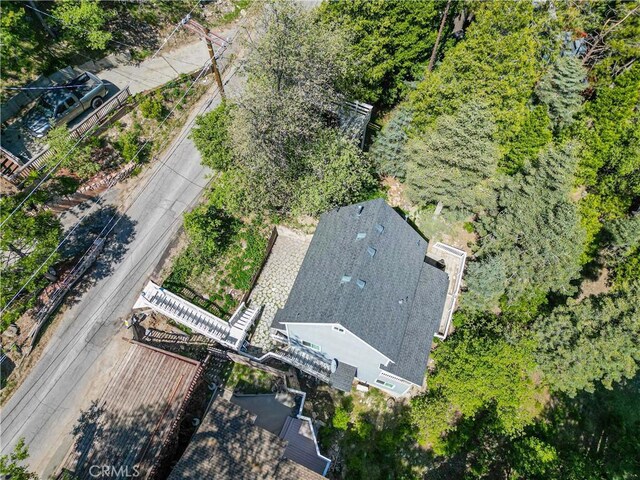 576 Rose Ln, Twin Peaks, CA 92391 - view from above of property