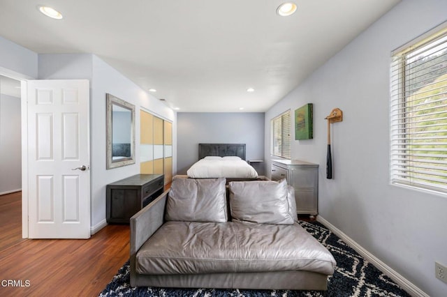 1985 Erin Way, Glendale, CA 91206 - bedroom with wood finished floors and recessed lighting