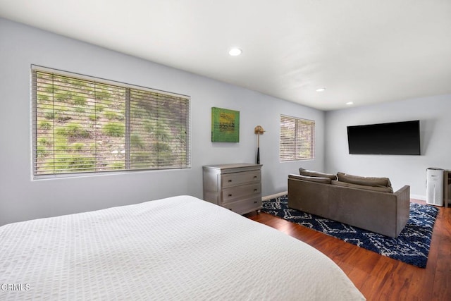 1985 Erin Way, Glendale, CA 91206 - bedroom with wood finished floors and recessed lighting
