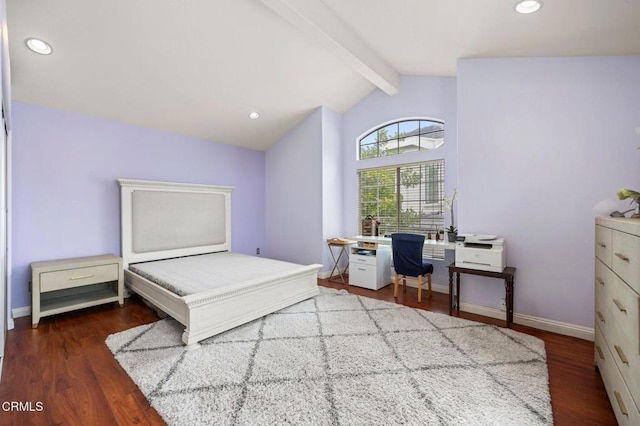1985 Erin Way, Glendale, CA 91206 - bedroom with wood finished floors, recessed lighting, and an office area