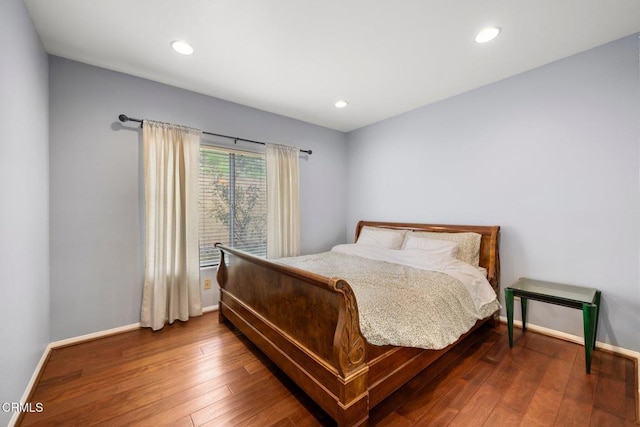 1985 Erin Way, Glendale, CA 91206 - bedroom with hardwood / wood-style floors and recessed lighting