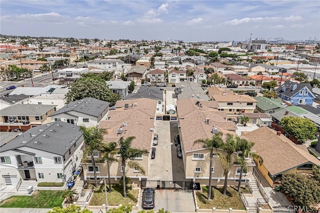 aerial overview of property's location with nearby suburban area