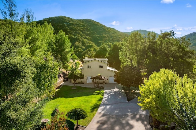 41225 Hacienda Dr, Murrieta, CA 92562 - view from above of property with a forest and a mountain backdrop