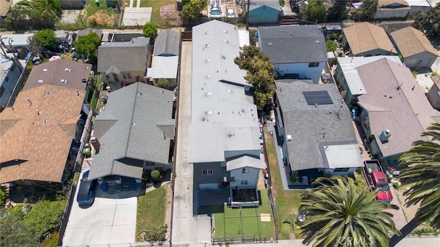 aerial perspective of suburban area