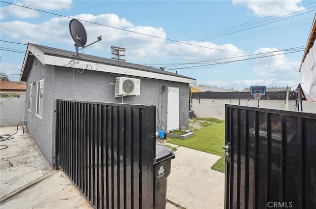 3322 W 66th St, Los Angeles, CA 90043 - garage featuring fence and a cooling unit