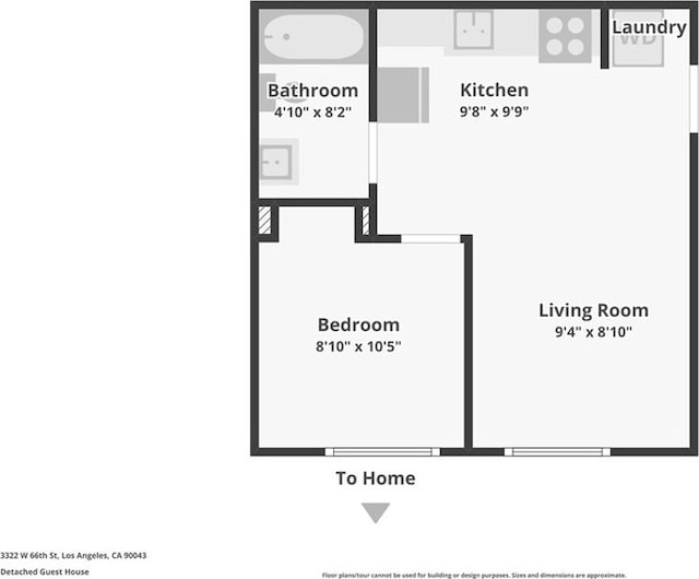 3322 W 66th St, Los Angeles, CA 90043 - room layout