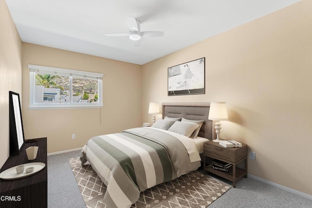 2451 Manet Ln, Simi Valley, CA 93063 - carpeted bedroom featuring baseboards and ceiling fan