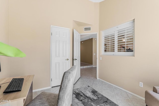 2451 Manet Ln, Simi Valley, CA 93063 - office space featuring light tile patterned floors, baseboards, and a towering ceiling
