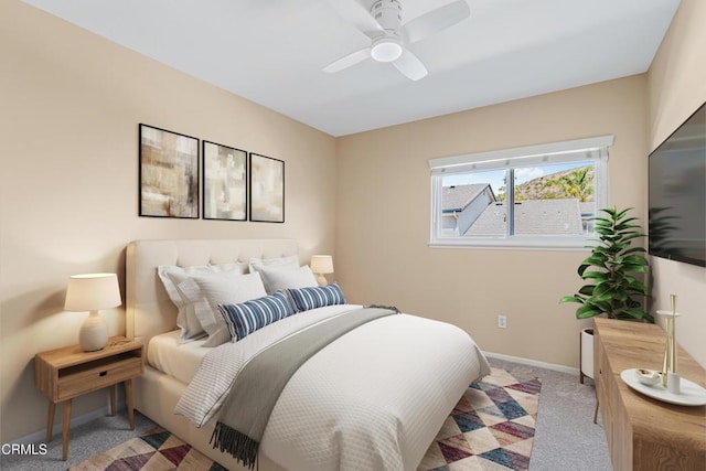 2451 Manet Ln, Simi Valley, CA 93063 - carpeted bedroom with baseboards and ceiling fan