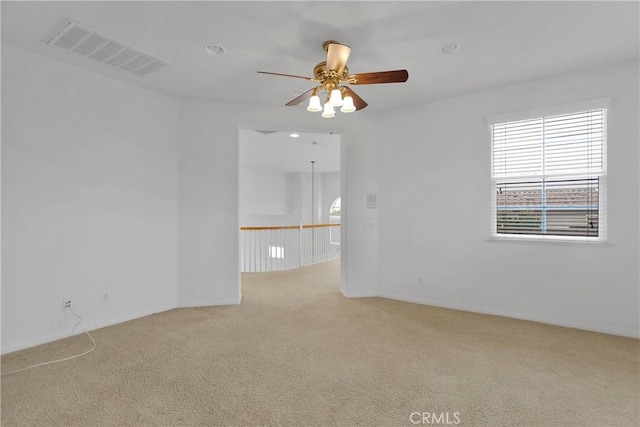 34113 Castle Pines Dr, Yucaipa, CA 92399 - carpeted spare room with ceiling fan