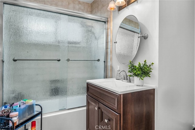 1729 Amelia Ave, San Pedro, CA 90731 - bathroom featuring vanity and enclosed tub / shower combo