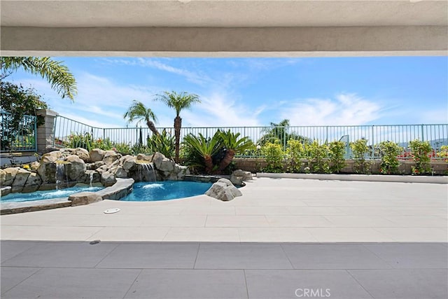28 Brownsbury Rd, Laguna Niguel, CA 92677 - view of pool featuring a swimming pool, a fenced backyard, and a patio area