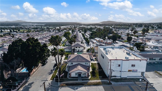 2004 Palm Ave, Highland, CA 92346 - aerial perspective of suburban area featuring a mountainous background