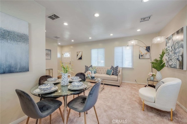 6119 Eastbrook Ave, Lakewood, CA 90713 - dining room with baseboards, recessed lighting, and carpet flooring