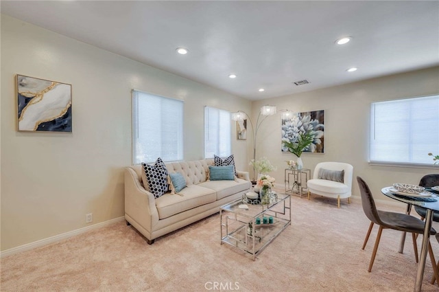 6119 Eastbrook Ave, Lakewood, CA 90713 - carpeted living area with recessed lighting and baseboards