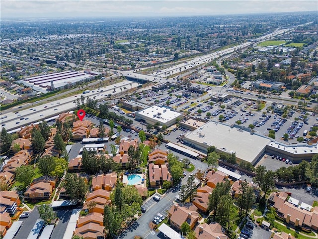 aerial view of property and surrounding area